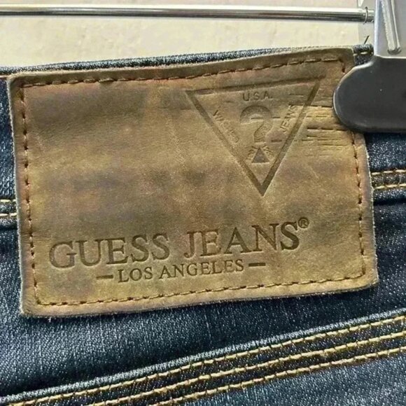 Guess Mens Vermont Slim Straight Leg Jeans Blue Size 31 Waist 34 Inseam - Picture 9 of 15